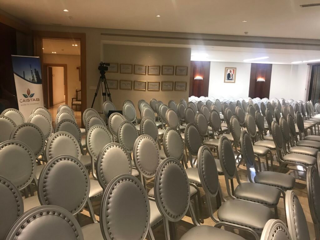 location mobilier chaise conférence de presse