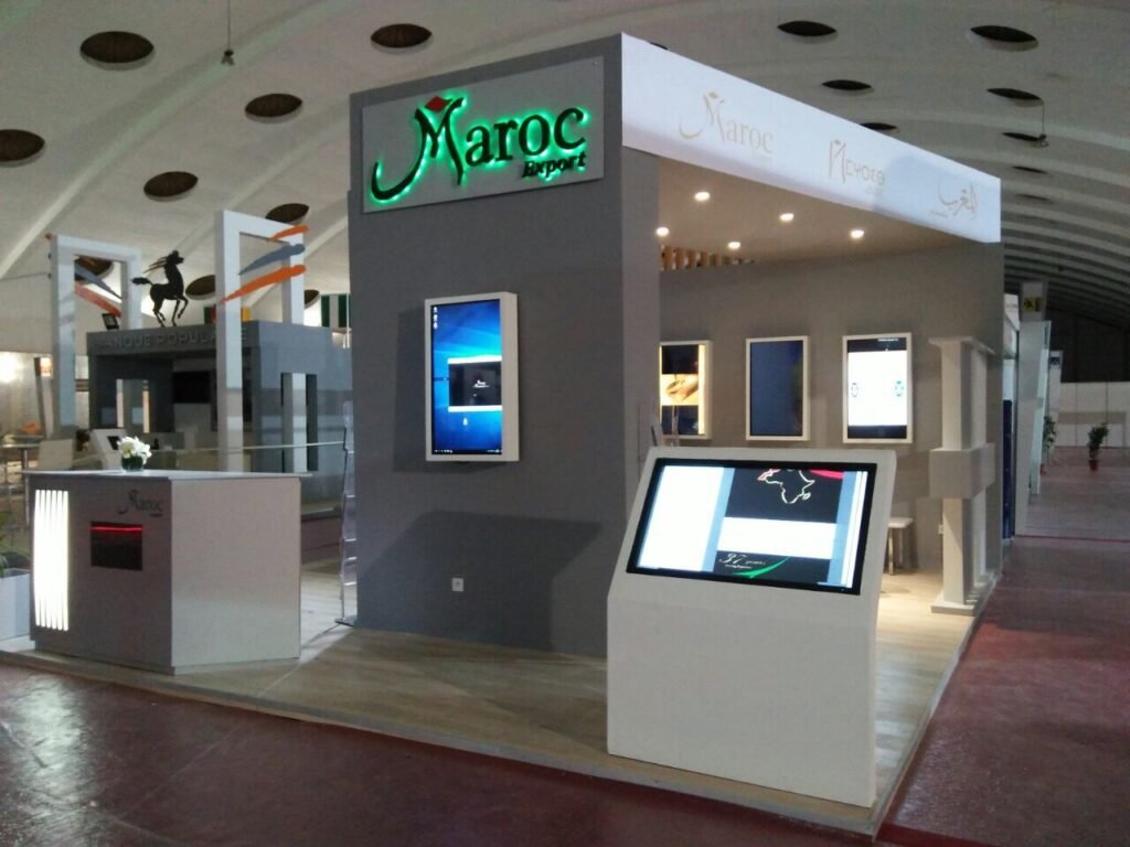 Stand personnalisé salon du sport maroc export casablanca