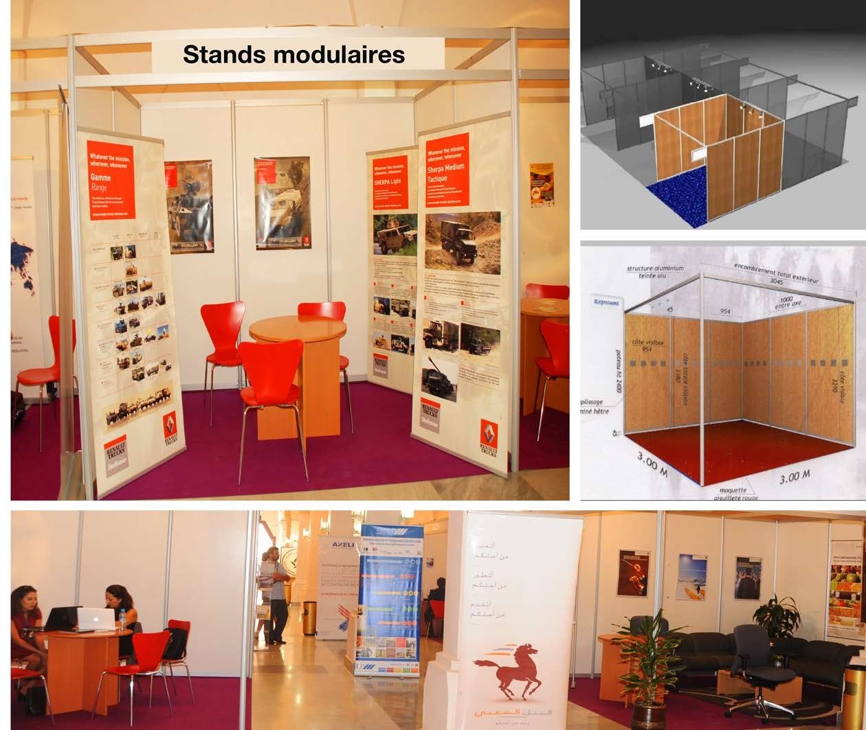 installation generale stand modulaire
