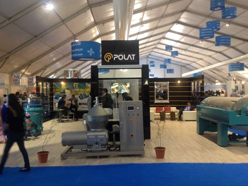 design et montage de stand Polat pour foire commerciale au Maroc SIAM
